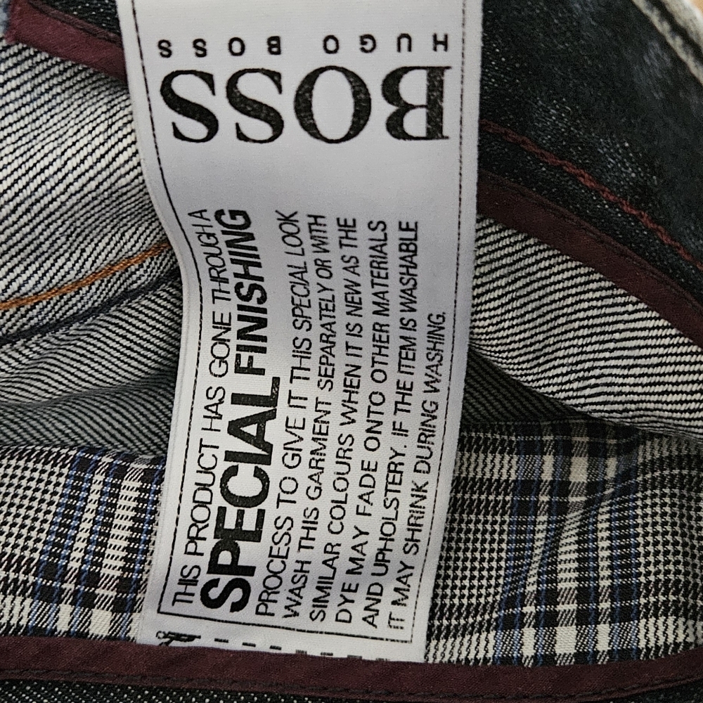 Hugo Boss Men's Relaxed Jeans - Black and White